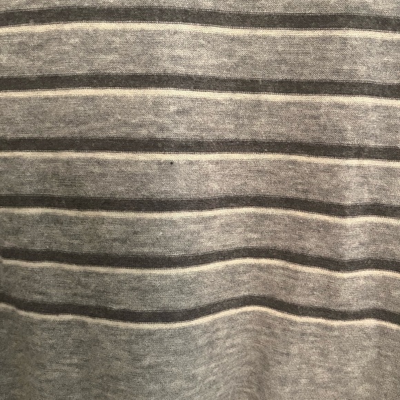 Vince Gray Striped Wool Cashmere Blend Lightweight Sweater XS Quiet Luxury - Picture 6 of 8